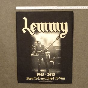 Lemmy - Born to Lose, Lived To Win backpatch