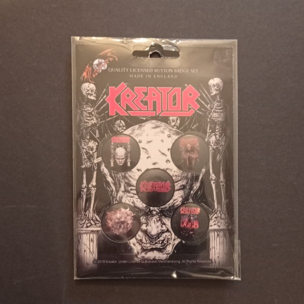 Kreator 5pcs badge set