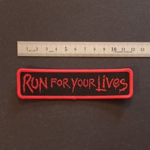 Iron Maiden - Run For Your Lives logo patch