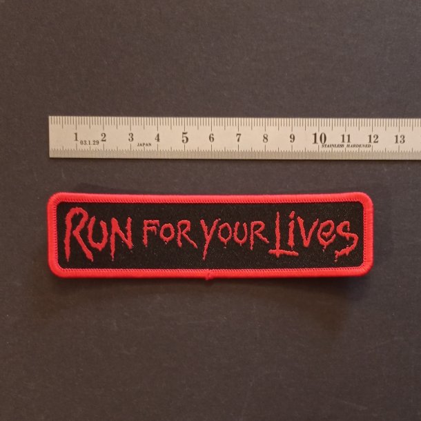 Iron Maiden - Run For Your Lives logo patch