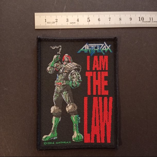  Anthrax - I Am The Law patch