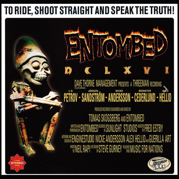 Entombed  To Ride, Shoot Straight And Speak The Truth 12"