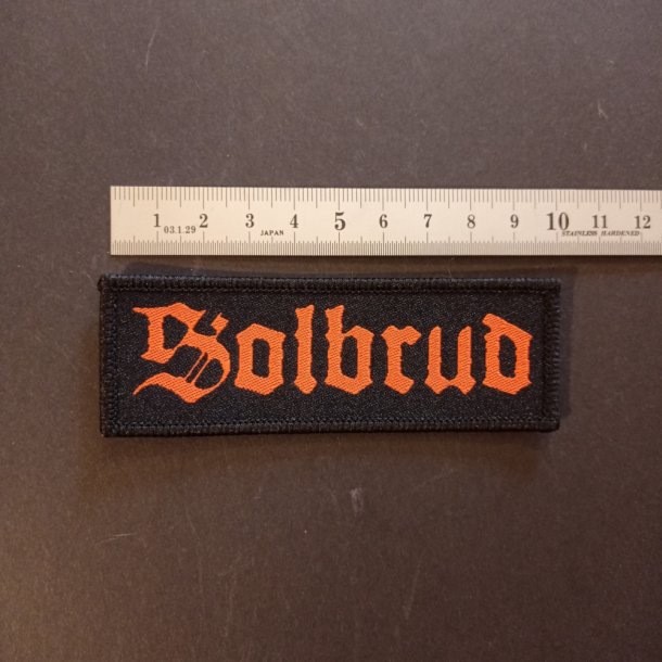  Solbrud logo patch red