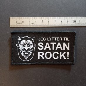 Mephisto - Jeg lytter til Satan Rock! patch